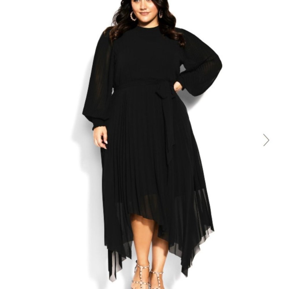 City Chic Natalie black dress size 20